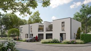 Lot 102 is een gesloten bebouwing op een grondoppervlakte van 203 m² en met een totale bewoonbare oppervlakte van 160 m². Moderne bouwstijl :...