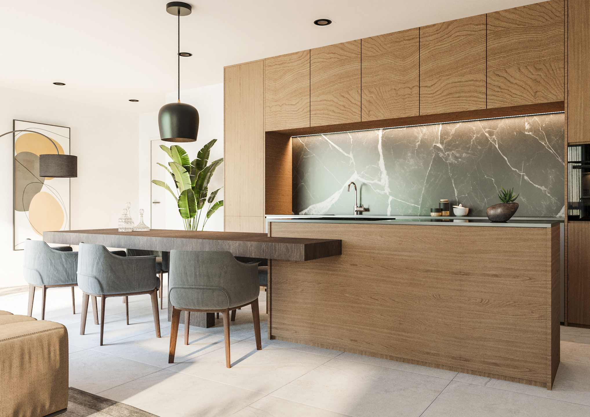 Knap luxeappartement met 2 slaapkamers en ruim terras - foto 4