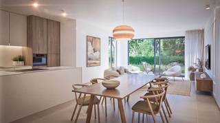 <p><span>6 BEN appartementen in een stijlvolle en hedendaagse architectuur, die focust op kwaliteitsvol wonen met veel aandacht voor licht en lucht.</span></p><p><span> </span></p><p><span>INDELING</span></p><p><span> </span></p><p><span>Inkomhal met toilet, daarnaast de slaapkamer. Verder komt u in de living met open keuken en technische berging.</span></p><p><span>Aansluitend aan de eethoek bevindt zich het terras.</span></p><p><span> </span></p><p><span> </span></p><p><span>BTW-vermelding:</span></p><p><span> </span></p><p><span>6%</span></p><p><span>-Grondaandeel: € 92.000 + 12% = € 103.040</span></p><p><span>-Constructie: € 306.000 + 6% = € 324.360</span></p><p><span>Totaal: € 427.400</span></p><p><span> </span></p><p><span>21%</span></p><p><span>-Grondaandeel: €92.000 + 12% = €103.040</span></p><p><span>-Constructie: €306.000 + 21% = €370.260</span></p><p><span>Totaal: € 473.300</span></p><p><span> </span></p>