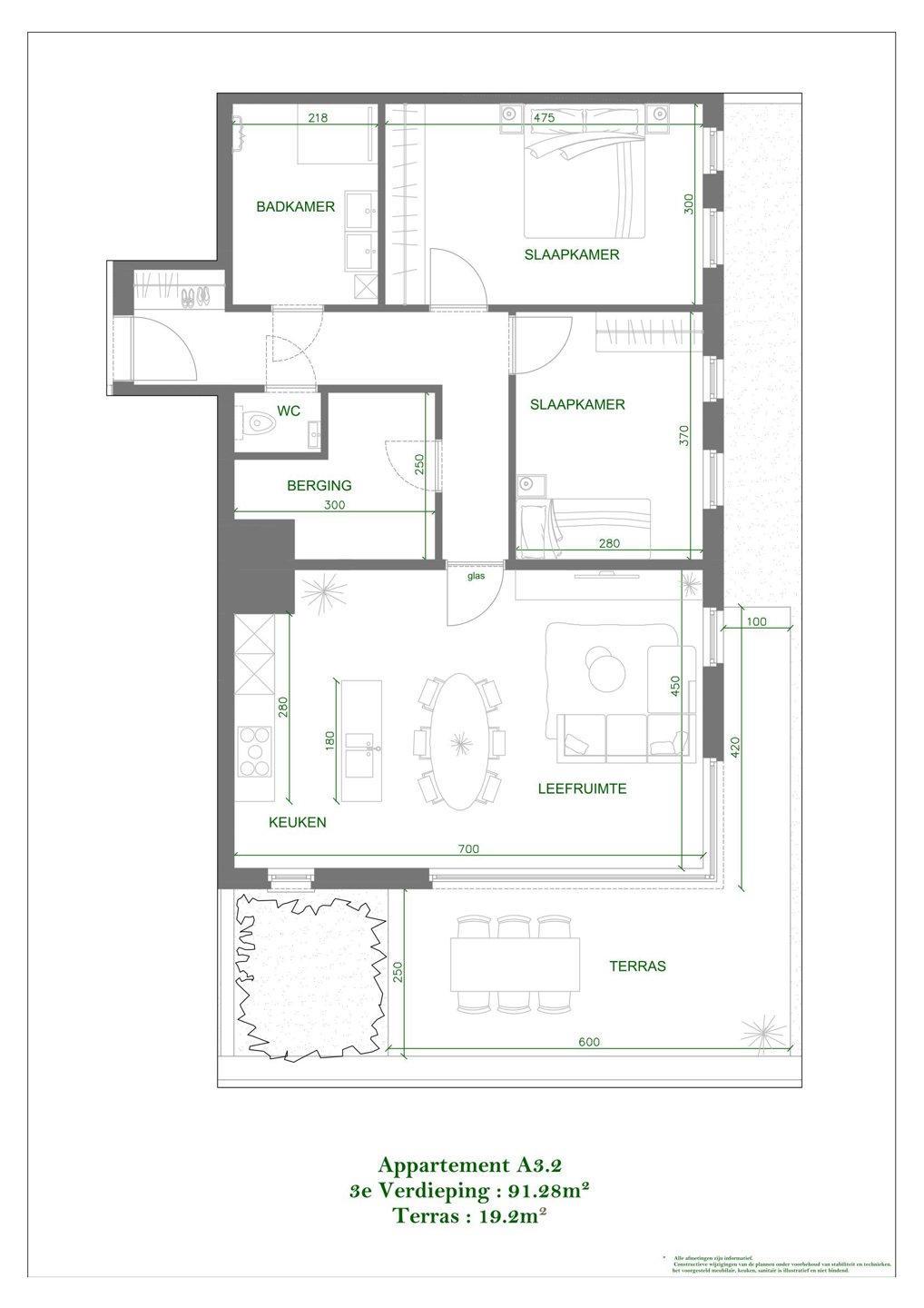 Mechelen appartement A3.2 op 3de verdiep - foto 2