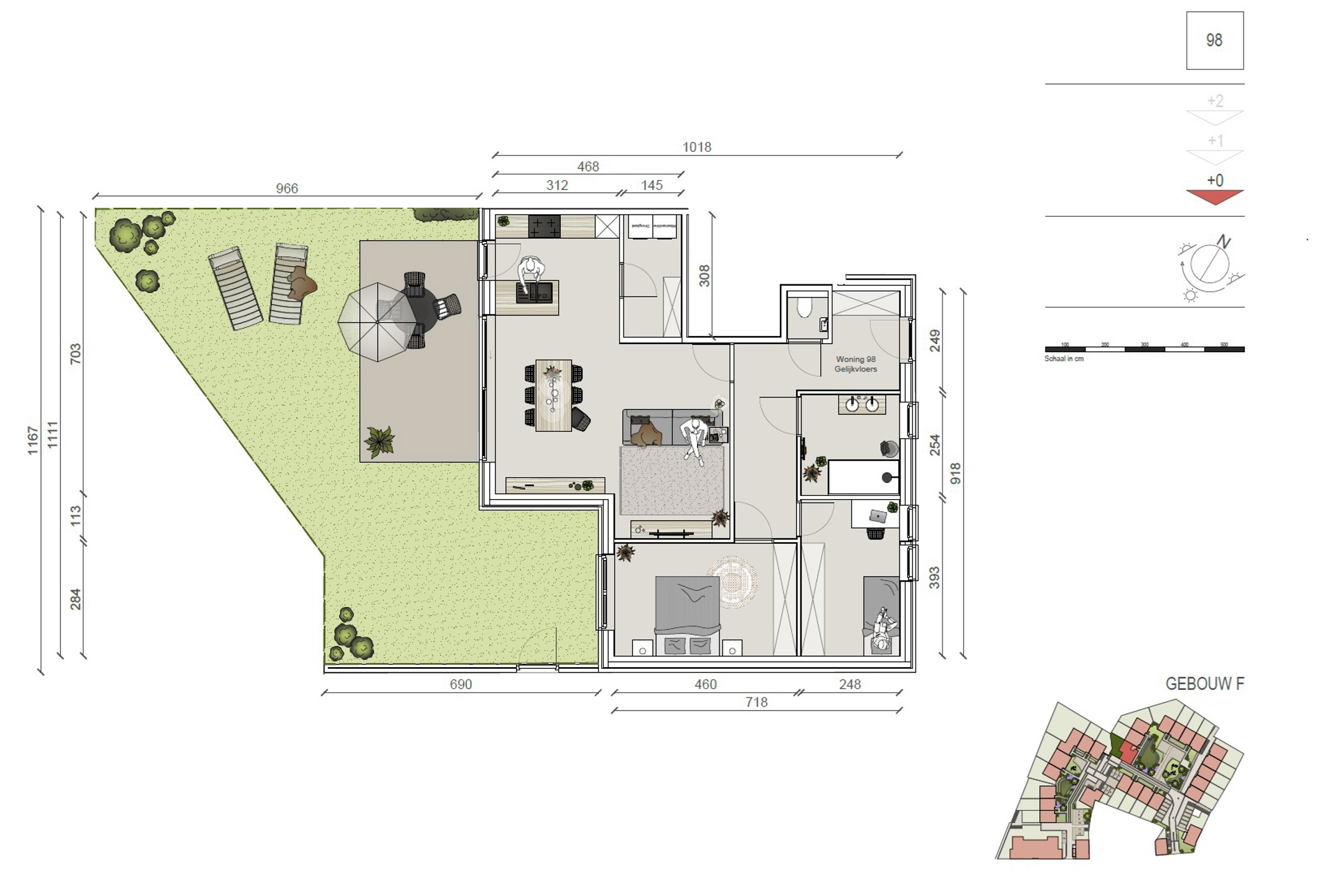 Lichtrijk, energiezuinig nieuwbouw appt met tuin te Oudegem! - foto 3