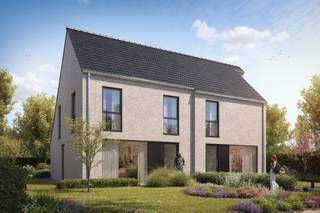 Instapklare hedendaagse en energiezuinige halfopen bebouwingen in een rustige, kindvriendelijke wijk in Meulebeke. <br />Geniet van een centrale ligging op een steenworp van het centrum en vlotte verbindingen naar onder andere Tielt, Ingelmunster en Dentergem. Deze woningen combineren modern wooncomfort met een zuidgerichte tuin, ideaal voor gezinnen die op zoek zijn naar ruimte, licht en rust.<br /><br /><strong>Indeling van de woning:</strong><br />Gelijkvloers: inkomhal met gastentoilet, lichtrijke leefruimte met open keuken, bergruimte<br />Eerste verdiep: nachthal met apart toilet, 3 volwaardige slaapkamers, badkamer met ligbad, inloopdouche en dubbele wastafel.<br />Zolder: toegankelijk via uitklapbare trap, ideaal als extra bergruimte.<br /><br /><strong>Extra troeven:</strong>
<ul>
<li>Beschikbaar bij akte!</li>
<li>Rustige en kindvriendelijke ligging;</li>
<li>Vloerverwarming op het gelijkvloers;</li>
<li>Zuidgerichte tuin;</li>
<li>Losstaande prefab garagebox inbegrepen in de prijs;</li>
</ul>
<br />Interesse in deze comfortabele nieuwbouwwoningen in Meulebeke? Neem gerust contact met ons op voor meer info!<br />