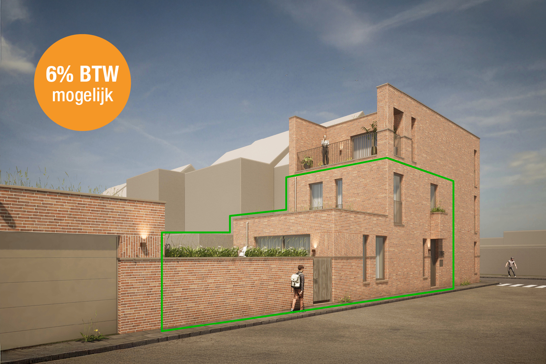 Bijna-Energie-Neutrale (BEN) duplexwoning met tuin - foto 2