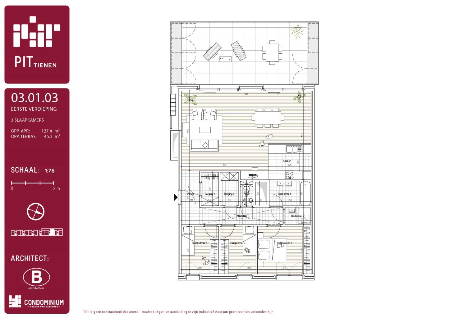 Appartement te koop in Tienen met 3 slaapkamers - foto 1