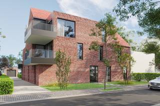 <p><strong>Gelijkvloers nieuwbouwappartement van 102m² met 2 slaapkamers en ruim terras.</strong><br /><br />Het appartement maakt deel uit van RESIDENTIE "ROBINIA".<br />Dit is een kleinschalig project dat bestaat uit 5 appartementen, gelegen op een boogscheut van de markt en vlakbij openbaar vervoer, scholen, handelaars,...<br />De residentie is ontworpen in een eigentijdse stijl en beantwoordt aan alle noden m.b.t. energiezuinigheid en modern comfort.<br />De appartementen kunnen nog ingericht worden naar eigen smaak en stijl.<br /><br /><strong>BIJZONDERHEDEN<br />* Het verlaagde btw-tarief van 6% is van toepassing indien er aan de voorwaarden voldaan wordt</strong><br />* Vloerverwarming met warmtepomp<br />* Individuele zonnepanelen<br />* Ventilatiesysteem type D<br />* Lift aanwezig<br />* Overdekte fietsenstalling wordt voorzien achteraan<br />* Elk appartement dient aangekocht te worden met 1 carport aan 18.750 €<br /><br /><strong>POSITIEVE ASPECTEN</strong><br />* Centrale ligging in Turnhout, vlakbij winkels en andere voorzieningen<br />* Kwalitatieve materialen<br />* Energiezuinigheid<br /><br /><strong>APPARTEMENT 1 - INDELING</strong><br />- inkomhal met ruimte voor vestiaire &amp; gastentoilet<br />- leefruimte &amp; open keuken (totaal 40m²)<br />- 2 slaapkamers (14m² - 10m²)<br />- badkamer<br />- berging<br /><br />De aankoop wordt 100% gewaarborgd door de Wet Breyne waardoor men alle zekerheid geniet.<br />Lastenboek e.d. op kantoor.<br /><br /><em>Uit fotorealistische beelden kunnen geen rechten geput worden.</em></p>