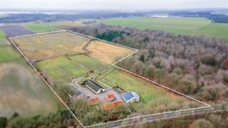 <p><span>Op een centrale ligging nabij Turnhout bevindt zich dit bijzondere eigendom op ruim 9 Ha grond.</span></p><p><span>Grenzend aan natuurgebied en voorzien van diverse bijgebouwen is deze hoeve een buitenkans voor wie droomt van het wonen met paarden aan huis. </span></p><p><span> </span></p><p><span>Indeling hoeve </span></p><p><span>Centraal in deze woning is een gezellige woonkamer met open haard en karakteristiek plafond met balken, toegang tot een slaapkamer met bijbehorende dressing en aparte mezzanine met een privatieve badkamer. De belangrijkste leefruimte op het gelijkvloers is de royale woonkeuken aan de achterzijde van de het gebouw bestaande uit een eetkamer en keuken gedeelte met werkeiland. De keuken is voorzien van grote raampartijen en geeft zo ook toegang tot het binnenplein. Aparte bijkeuken of berging en trap naar de verdieping.</span></p><p><span>Op de verdieping bevinden zich nog twee ruime leefruimtes of bijkomende slaapkamers, een tweede badkamer en diverse ingemaakte kasten. De ruimtes en afwerking van de verdieping bieden vele mogelijkheden, zowel voor hobby's of grotere gezinnen.  </span></p><p><span>De inpandige garage biedt ruimte aan één wagen en tevens is er een polyvalente ruimte of stockageplaats. </span></p><p><span> </span></p><p><span>Bijgebouw</span></p><p><span>Achter de hoeve bevindt zich een bijgebouw van ca. 75 m² welke kan worden gebruikt als werkplaats en opslagruimte met daarnaast voldoende ruimte voor bijvoorbeeld een koets. </span></p><p><span> </span></p><p><span>Guesthouse</span></p><p><span>Eveneens aan de achterzijde van de hoeve bevindt zich een kleiner bijgebouw welke kan worden benut als een guesthouse of bijkomende verblijfsruimte / kantine. </span></p><p><span> </span></p><p><span>Kleine stal</span></p><p><span>Aan de rechterzijde van de oprit bevindt zich een schuur van ca. 135 m² met een aanzienlijke vrije hoogte en vernieuwd dak welke kan worden gebruikt als loods of stallingen voor dieren. </span></p><p><span> </span></p><p><span>Grote stal </span></p><p><span>Centraal op het terrein bevindt zich deze schuur welke in het verleden dienst heeft gedaan als koeienstal en heeft een oppervlakte van ca. 330 m².  Dit gebouw is al ouder en zou wel enig onderhoud vragen maar biedt u vele mogelijkheden. </span></p><p><span> </span></p><p><span>Hangaar</span></p><p><span>Aan de linkerzijde van het terrein bevindt zich een open schuur van ruim 300 m² welke als bergruimte wordt gebruikt en deels als inloopstal. Ook deze constructie biedt vele mogelijkheden voor het houden van dieren, alsook voor het parkeren van landbouwvoertuigen en dergelijke. </span></p><p><span> </span></p><p><span>Weides en terrein</span></p><p><span>De verschillende gebouwen zijn verbonden middels verhardingen en parkeerterrein. Het merendeel van het eigendom bestaat uit weilanden en landerijen welke zijn opgedeeld in weide voor het houden van paarden. Middels een pad ook een achteruitgang naar natuurgebied om buiten te gaan rijden te paard of met de koets. </span></p><p><span> </span></p><p><span>Bijzonderheden </span></p><p><span>Het eigendom is gelegen in agrarisch gebied en is gekenmerkt als bedrijfswoning. Het oorspronkelijke bouwjaar is ca 1935 echter werd in 2005 de hoeve volledig gerenoveerd en voorzien van hedendaags comfort en voorzieningen. De centrale verwarming is voorzien middels een installatie op stookolie, tevens is er airconditioning aanwezig. </span></p><p><span>In de hoeve zijn meerdere multifunctionele ruimtes welke vele mogelijkheden bieden zoals ruimte voor een inwonend familielid of personeel, hobbyruimte, praktijkruimte etc.</span></p><p><span> </span></p><p><span>Meer inlichtingen via ons kantoor. </span></p>