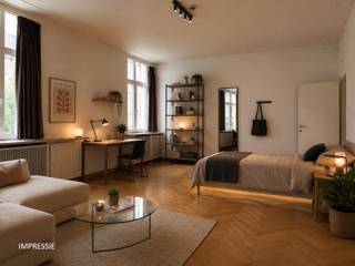 <strong>Deze zeer ruime studentenkamer is gelegen in een prachtig authentiek gebouw in Beaux-Arts stijl in Antwerpen centrum op uitstekende locatie.<br /><br /></strong><span>De zeer lichtrijke kamer heeft een oppervlakte van 38m². De privé badkamer ca 4m² is gelegen op de gang en is voorzien van een eigen douche, toilet en wastafel met spiegelkast.</span><strong><br /></strong><span>Elke verdieping in het gebouw is voorzien van een gemeenschappelijke keuken met een keramisch 4-pitsvuur; een vaatwasser; twee koelkasten; een vriezer en genoeg opbergruimte.</span><strong><br /><br /></strong><span>Het gebouw is voorzien van een lift en een gemeenschappelijke fietsenberging.</span><br /><br /><strong>BIJZONDERHEDEN:</strong><br /><span>* Prachtig authentiek gebouw in beaux arts stijl</span><br /><span>* Uitstekende locatie te Antwerpen centrum nabij Leopoldstraat, de Nationale Bank, Stadspark, winkels, supermarkt, openbaar vervoer, scholen.</span><br /><span>* Zeer gunstig EPC van 140 kWh/m²/jaar</span><br /><span>* Fietsenberging in het gebouw</span>