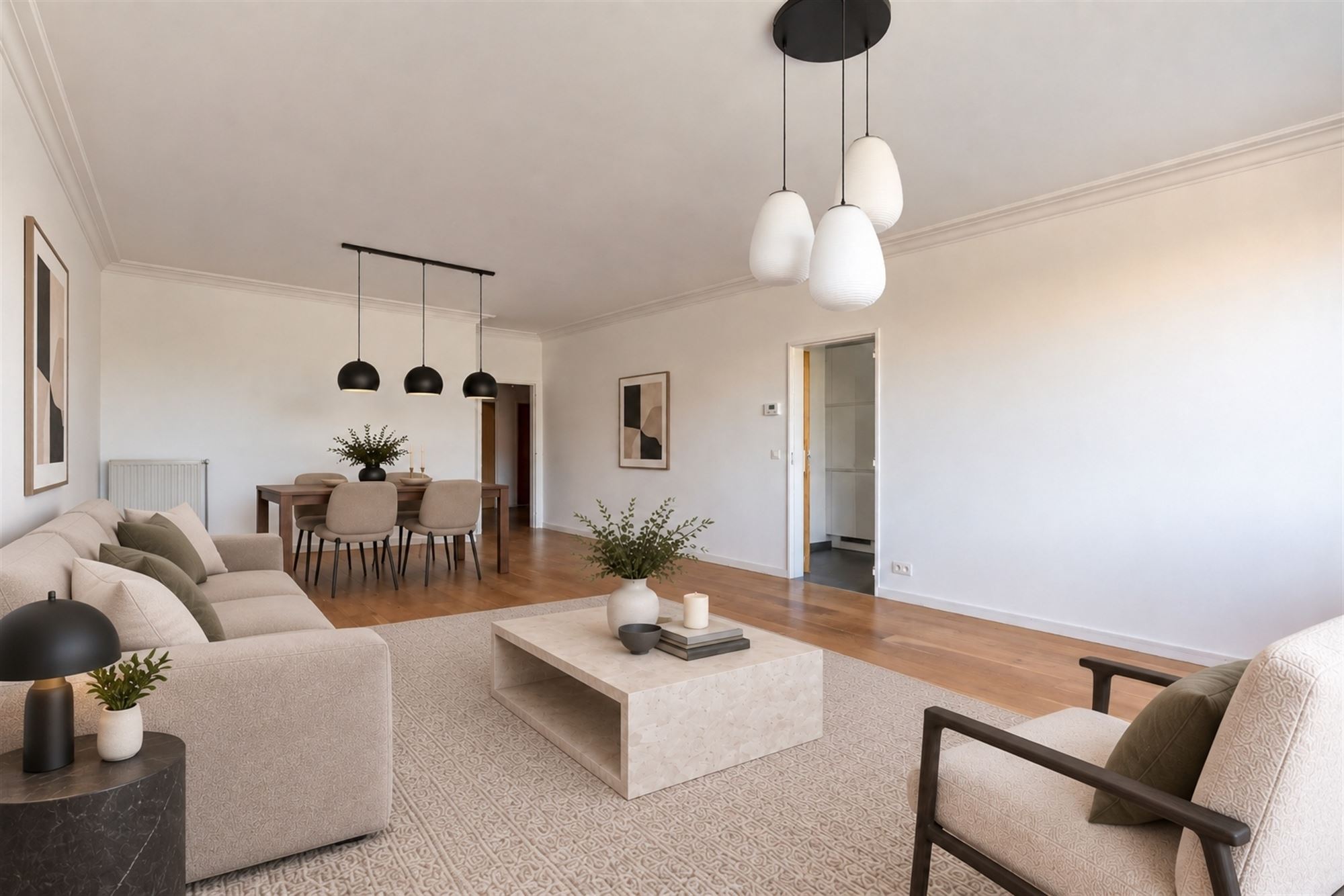 Appartement met 3 slaapkamers, 2 terrassen en parking - foto 5