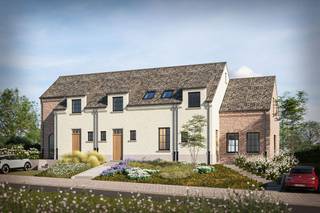 <p>Voor meer info, bel 02/884.23.23 - In het landelijke en groene Roosdaal vindt u dit charmante nieuwbouwproject bestaande uit drie woningen in een elegante pastorijstijl. Het project werd ontworpen met aandacht voor zowel esthetiek als hedendaags wooncomfort en biedt een ideale woonomgeving voor gezinnen die op zoek zijn naar rust, ruimte en kwaliteit.</p><p>De ontwikkeling omvat twee halfopen bebouwingen en één gesloten woning, elk met een doordachte indeling en een warme, karaktervolle uitstraling. Het gelijkvloers beschikt over een inkomhal, handige berging en een ruime leefruimte met veel natuurlijke lichtinval. De open keuken sluit mooi aan op de eet- en zithoek, wat zorgt voor een aangename en open sfeer.</p><p>Op de verdieping bevinden zich drie ruime slaapkamers en een volledig uitgeruste badkamer. Bovendien beschikt elke woning over een zolderverdieping die naar eigen wens verder ingericht kan worden, bijvoorbeeld als extra slaapkamer, bureau of hobbyruimte.</p><p>Bij de bouw wordt volop ingezet op energiezuinigheid, moderne technieken en duurzaam wooncomfort, volledig conform de hedendaagse normen. Zo bent u verzekerd van een comfortabele woning én een waardevaste investering voor de toekomst.</p><p>Deze woningen combineren een rustige ligging met een stijlvolle architectuur en vormen de perfecte thuisbasis voor wie wil genieten van comfortabel wonen in een groene, familiale omgeving.</p>