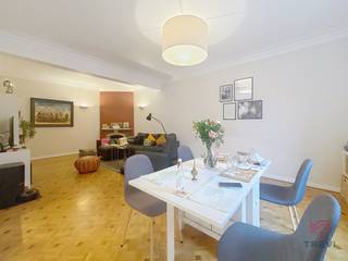 ETTERBEEK, mooi ongemeubileerd appartement met 2 slaapkamers van ± 90 m², op 5 minuten lopen van de halte Pétillon en andere vervoersmiddelen,...