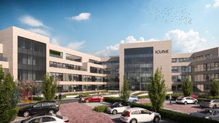 Fenomenaal gelegen en met maximale zichtbaarheid vanaf de E40, biedt The Curve een unieke kans voor bedrijven die willen investeren in een toekomstgerichte en duurzame werkomgeving. Deze volledig gerenoveerde kantoorontwikkeling situeert zich pal naast afrit Drongen en combineert een strategische ligging met een hoogwaardige afwerking.<br /><br />De instapklare kantoorruimte van 1050 m²  wordt uitgerust met hoogwaardige, duurzame technieken. Dankzij zonnepanelen, energiezuinige installaties, slimme energiesturing en het BEN-label is dit een toekomstgericht gebouw. Dankzij de talrijke raampartijen geniet het gebouw van zeer veel lichtinval. Gebruikers kunnen op het gelijkvloers gebruik maken van stijlvolle cateringfaciliteiten en een uitnodigende coffeecorner. Verder zijn er professioneel ingerichte vergaderruimtes beschikbaar die inspelen op de noden van moderne bedrijven. De kantoorruimtes kunnen volledig ingericht worden naargelang de specifieke benodigdheden van uw organisatie. Parkeren doet u zorgeloos dankzij een ratio van 1/38 m² en laadpunten voor elektrische wagens. Oplevering voorzien eind 2026.<br /><br />Contacteer PANORAMA B2B voor bijkomende inlichtingen of een vrijblijvend plaatsbezoek 09 225 09 02.