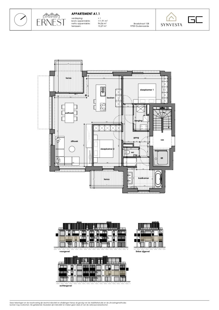 Appartement à vendre à Audenarde avec 2 chambres - photo 3