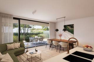 Dit rustig gelegen gelijkvloersappartement bevindt zich in de klassevolle nieuwbouwresidentie 'Belmaris', op enkele passen van het strand, de tramhalte en op wandel- en fietsafstand van diverse winkels en eetgelegenheden.<br />Het appartement is praktisch ingedeeld en bestaat uit een inkomhal met ruimte voor een vestiairekast, woonkamer met toegang tot de grote, zongerichte tuin (98 m²), open keuken voorzien van alle comfort, berging met aansluiting voor wasmachine, twee volwaardige slaapkamers waarvan één met douchekamer, apart toilet, badkamer met dubbel lavabomeubel, ligbad en inloopdouche en apart toilet met lavabo.<br />Dit kwalitatief afgewerkt appartement voldoet aan alle hedendaagse normen. Het appartement is energiezuinig en de verwarming wordt voorzien via een warmtepomp (lucht/water) die op afstand kan geregeld worden. Bovendien is het appartement voorzien van zonnepanelen.<br />De koper heeft nog volledige inspraak op de binnenafwerking! <br />Mogelijkheid tot aankoop van een staanplaats, garage of berging in de residentie!<br />Contacteer ons snel om de vele troeven van dit appartement verder te ontdekken!