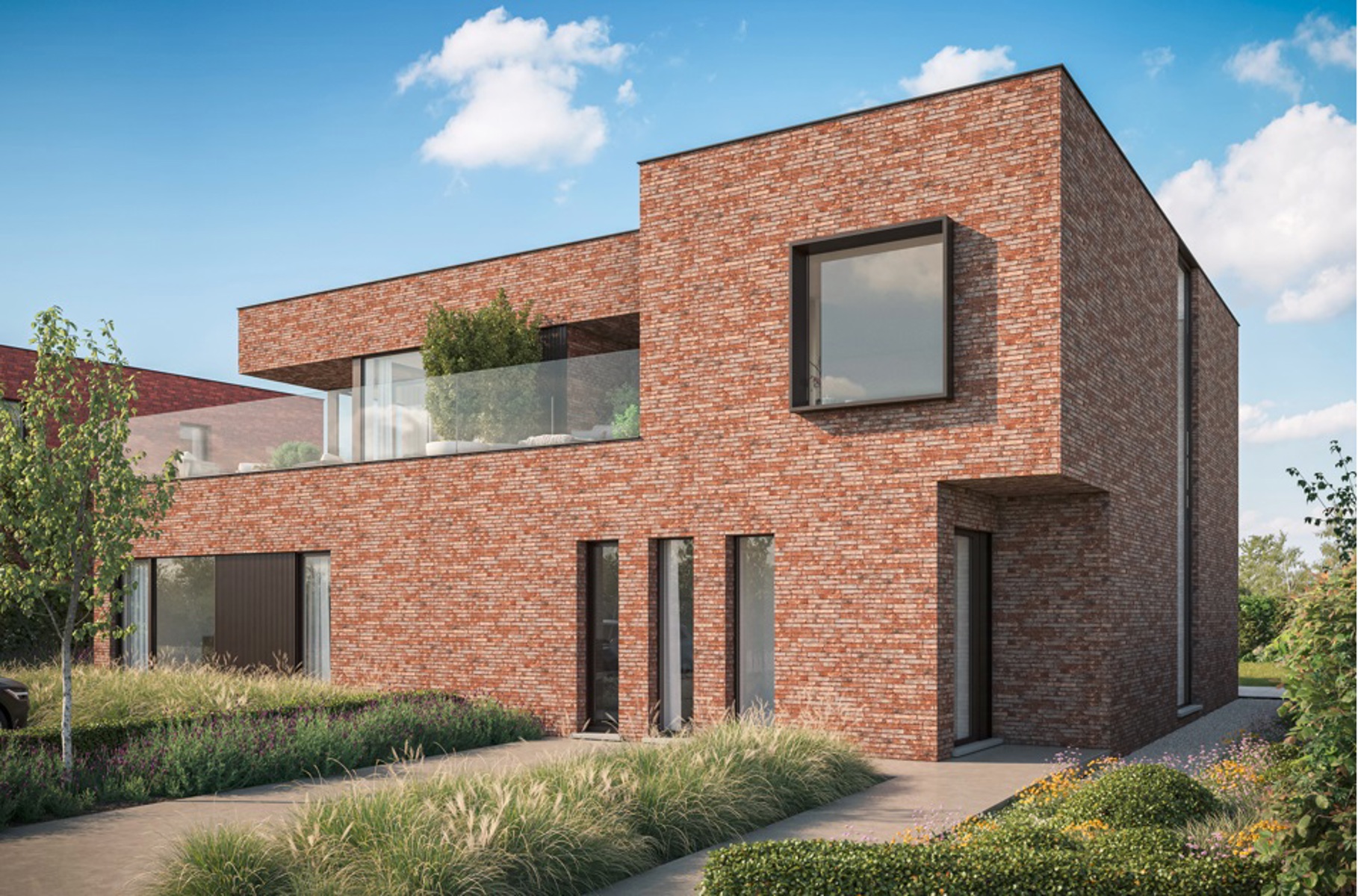 Koppelvilla met 3 slaapkamers en prachtig uitzicht te Gooik - foto 1