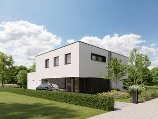 Twee percelen bouwgrond te koop voor het realiseren van een tweewoonst, met een oppervlakte van 4 are 10 ca voor lot 1 en 3 are 65 ca voor lot...