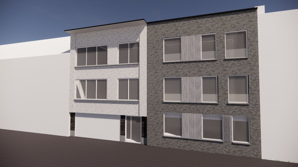 Vergunde opbrengsteigendom voor bouw 5 appt &amp; 2 garages - foto 2