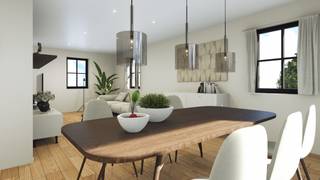 Elke zondag welkom op ons kantoor van 10u-12u voor meer info over de nieuwbouwprojecten! <br /><br />Appartement 1.1 is het linker-duplex-appartement en heeft op het gelijkvloers ( inpandige garage) + 1ste en 2de verdiep een bewoonbare oppervlakte van 136m² + 26 m² ( garage+ trap).<br />Ook dit appartement heeft een privatieve inkom : via de voordeur bereikt men de trappenhal met rechts de inpandige garage om zo naar het woongedeelte te gaan.<br /><br />Het appartement heeft een ruim terras (17m²) waar men geniet van de namiddag en avondzon; heerlijk… <br />Op de eerste verdieping heeft men een ruime berging, gastentoilet en vervolgens een zeer aangename leefruimte met open keuken. Van hieruit loopt men ’s avonds in alle stilte het terras op om te genieten van de voorbije dag.<br />Op de 2de verdieping bevinden er zich 2 slaapkamers en de badkamer.<br /><br />De koper heeft op dit moment nog de volledige eigen keuze naar afwerking (zie lastenboek)!<br /><br />Project “Garenstraat” is een prachtig ontworpen project waar lay-out en leef-comfort hand in hand gaan.<br /><br />Het Project bestaat uit 4 appartement : 2 gelijkvloerse en 2 duplexen.<br /><br />Project Garenstraat is een hoogwaardig afgewerkt en energiezuinig project waar men de nadruk legt op comfort en afweking! Hier wonen betekent anders wonen; een kleinschalige blok waar iedereen geniet van een eigen privatieve inkom en prachtige buitenruimtes! <br /><br />Het Project is gelegen in een rustige straat met enkel bestemmingsverkeer en waar men anderzijds toch vlakbij het centrum van Heusden woont.<br /><br />Deze unieke woonappartementen worden volledig afgewerkt volgens smaak van de klant en zijn beschikbaar tegen februari 2026!<br /><br />Elk van de appartementen heeft voldoende parkeergelegenheid : de gelijkvloerse met een carport en extra parking; de duplexen met een inpandige garage en extra parking.<br /><br />De warme architectuur en het voorzien van de laatste nieuwe technische voorzieningen geven zowel vanbuiten als binnenshuis warmte aan deze gezellige residentie!<br /><br />Pluspunten<br />* zalige ligging = rust en toch overal dichtbij<br />* elk appartement heeft een eigen inkom<br />* voldoende parkeergelegenheid : carport of inpandige garage<br />* quasi energie-neutraal!<br />* verwarming met warmtepomp en koeling!<br />* eigen zonnepanelen<br />* eigen energiebochten<br />* ventilatiesysteem D<br />* aluminium ramen<br />* hoogwaardige afwerking<br />* gelijkvloers : terras + tuin + tuinberging<br />* privacy<br />* vlakbij natuur en bossen<br />* vlakbij de winkelstraat van Heusden-Centrum<br />* goede verbinding naar de autosnelweg<br />* oplevering februari 2026!<br />* zien = kopen!<br /><br />Voor een afspraak of meer info, bel ons op 078/78.78.70, of kom gewoon binnen op ons kantoor. Steeds welkom!