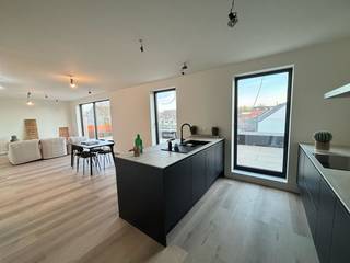 Energiezuinige penthouse op aangename ligging.Het appartement is gelegen op een aangename ligging in een gerenoveerd gebouw.Indeling: Inkomhal: +/- 7...