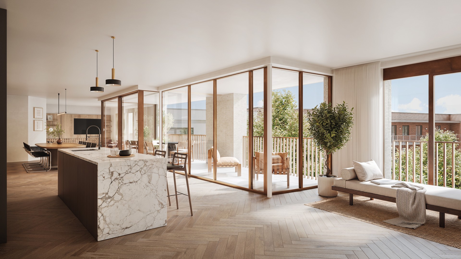 IVY – 2-slaapkamerappartement in kleinschalig nieuwbouwproject aan het Bruulpark in centrum Leuven - foto 1