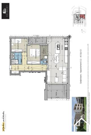 Het appartement is gelegen op gelijkvloers en werd op plan ingedeeld als volgt: Inkomhal met gastentoilet en ruimte voor vestiairekast,...