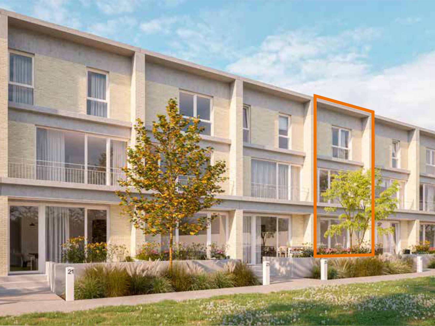 W7 Energiezuinige woning met 3 slaapkamers en groot terras - foto 1