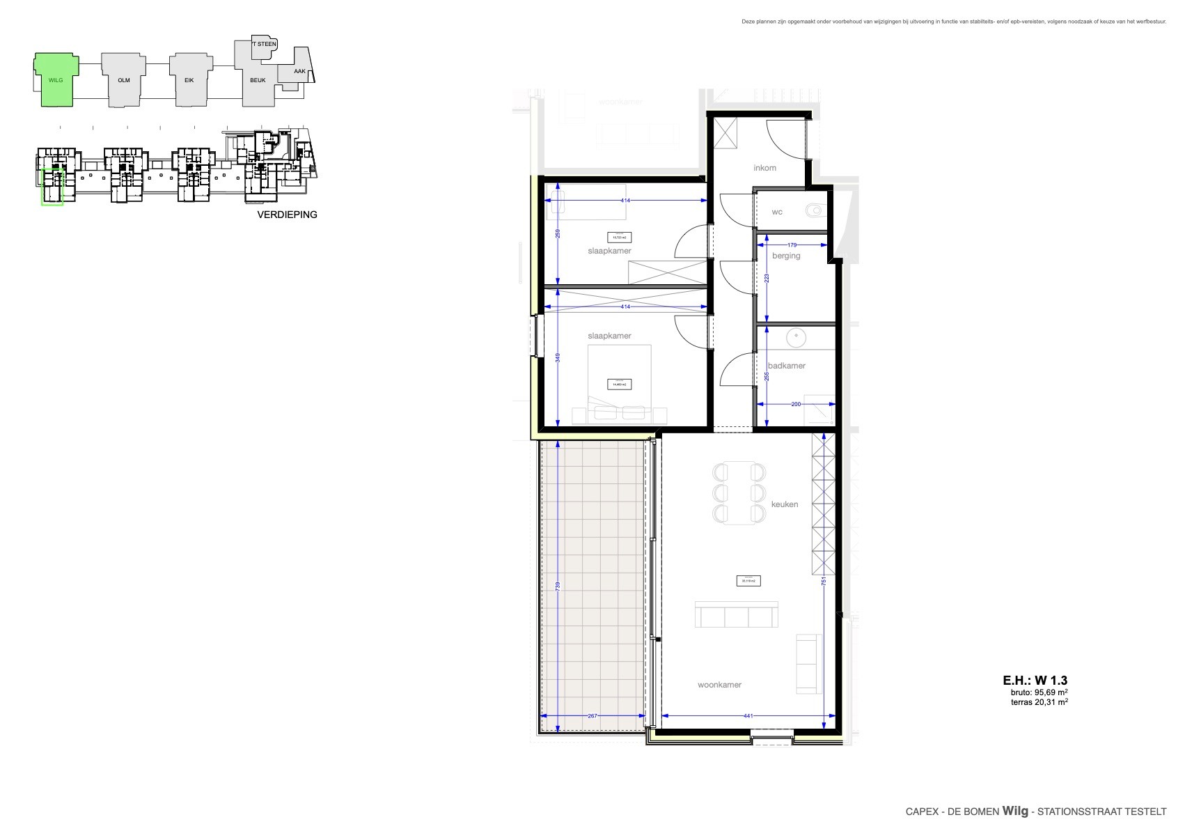 Hoekappartement 2 slpk met prachtig terras - foto 3