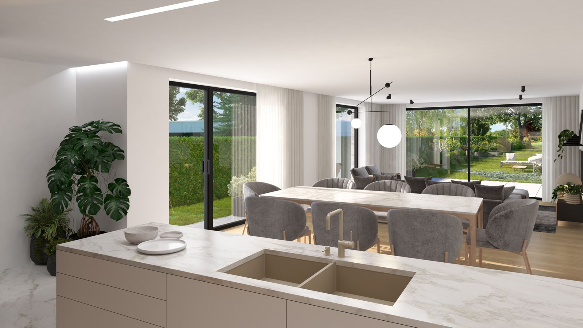 Eigentijdse koppelwoning 900 m van Ruddervoorde - foto 2