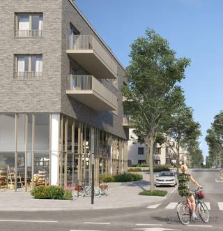 Commercial space for rent located in a new housing development, 5' walk from Nivelles town centre, along the Ravel.<br />The entire project is set on a 3-hectare site and comprises 2 large commercial spaces (divisible), 291 flats, 293 car parks and 576 bicycle parking spaces.<br />Easily accessible by public transport and car.<br />Cellar and private parking available: conditions on request.<br />Excluding charges and taxes.<br />For more information, call 02 513 77 00.