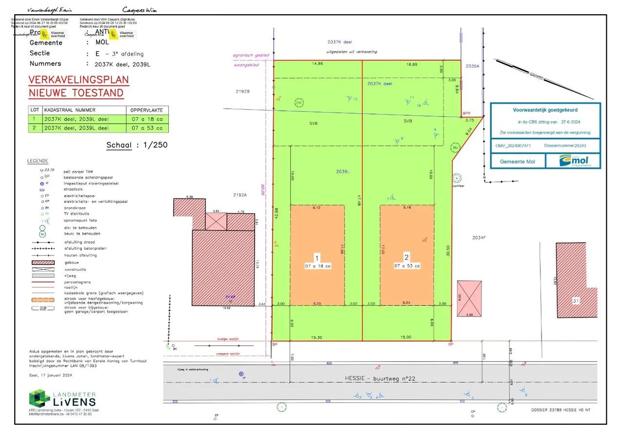 Bouwgrond met voorwaardelijke verkaveling voor 2 open bebouwingen te Mol - foto 2
