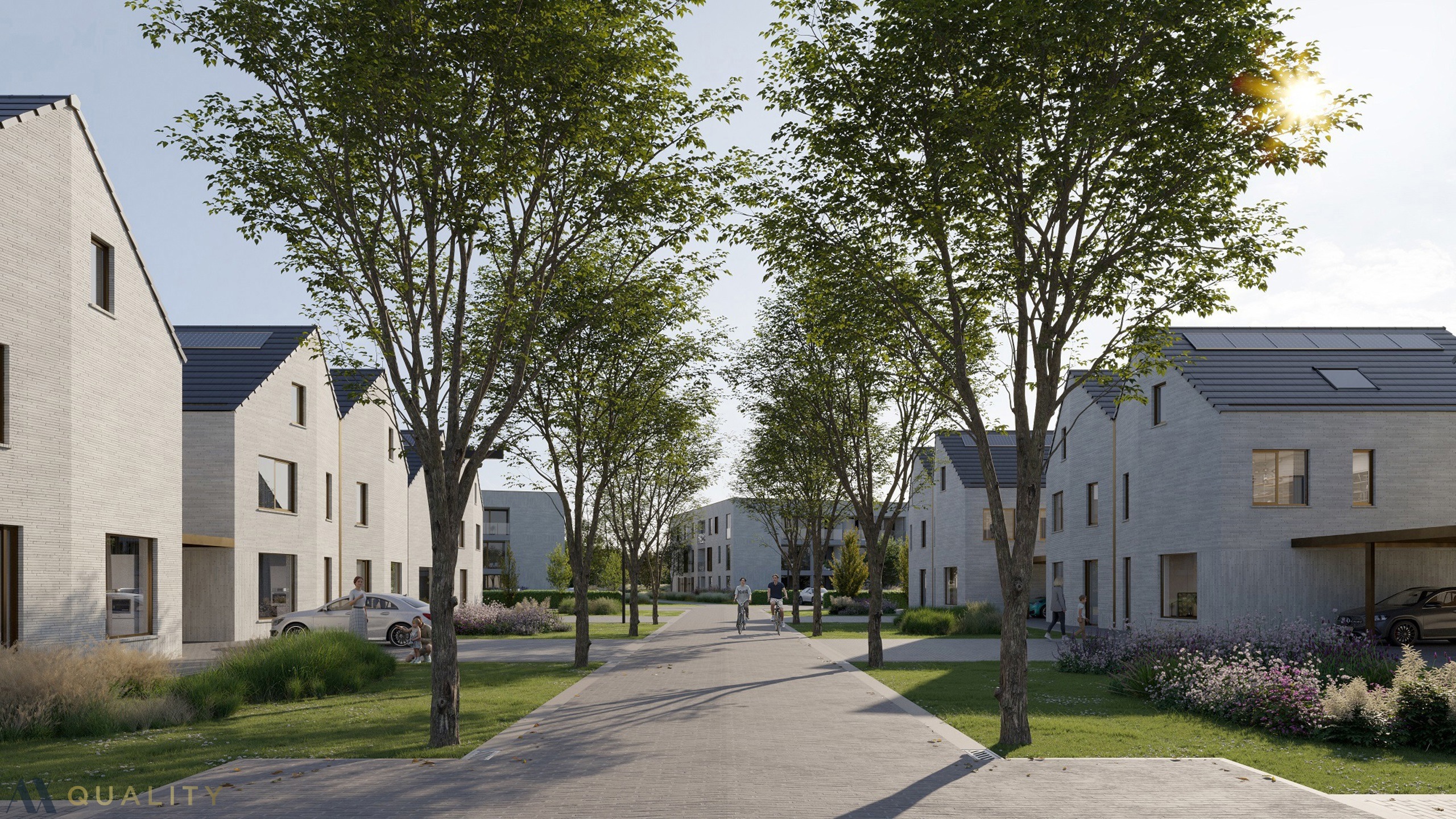 12 nieuwbouw Half-open BEN woningen met terras en zuiders georiënteerde tuinen aan de nieuw aan te leggen straat BELLEMAN - foto 2