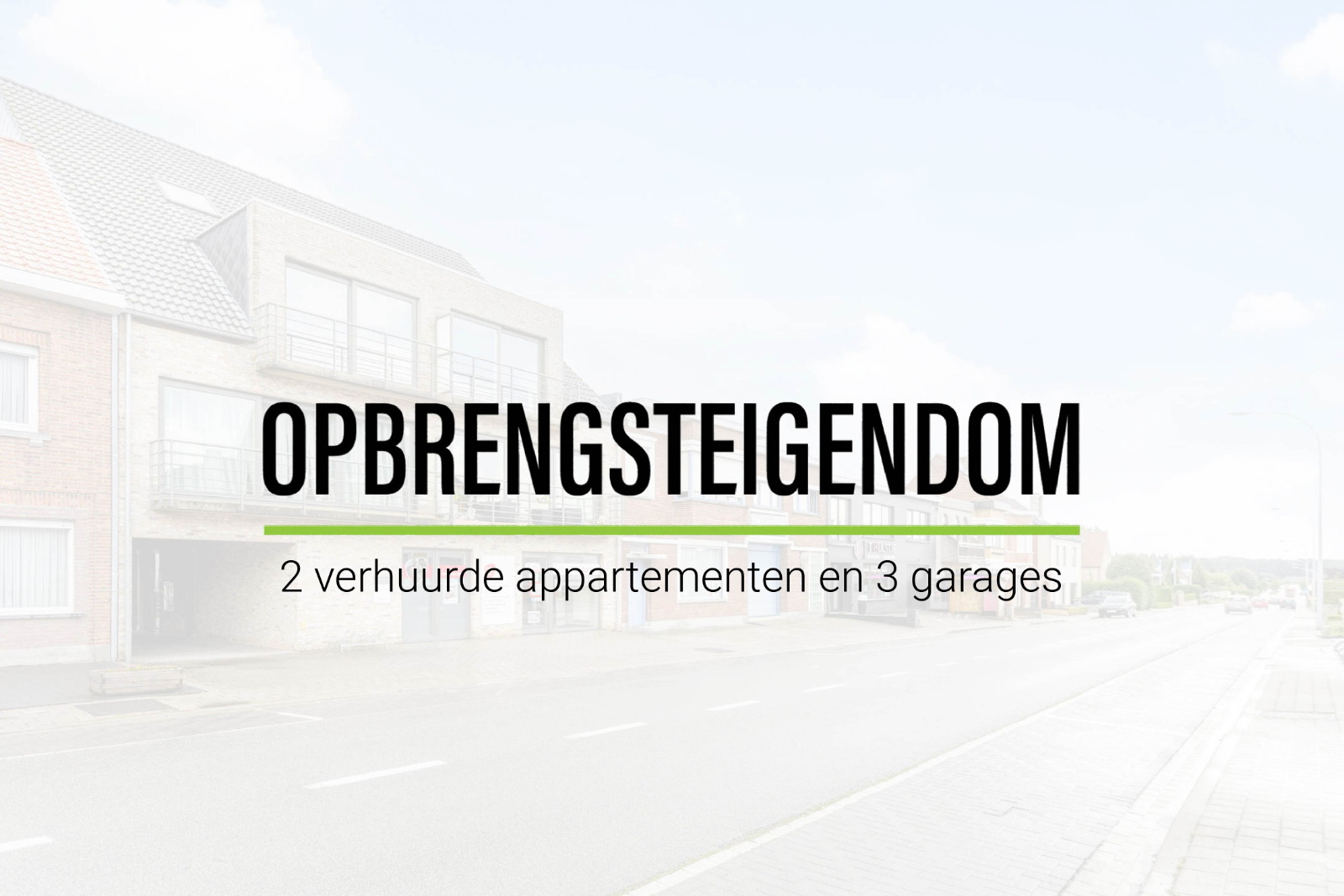 Opbrengsteigendom: 2 verhuurde appartementen met 3 garages - foto 1