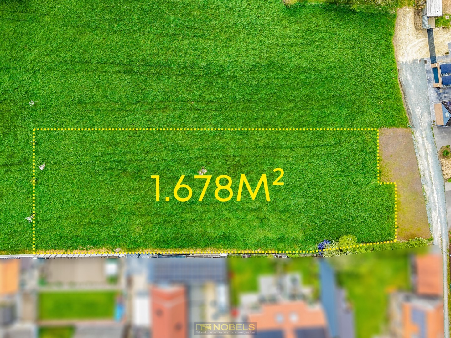 Te koop, uniek perceel (1.678m²) met ca. 23m straatbreedte in doodlopende straat - foto 4