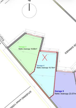 Garagebox te koop 18,76m² in Roeselare <br /><br />Oppervlakte van de garagebox is 18,76m². <br />Er is elektriciteit aanwezig.