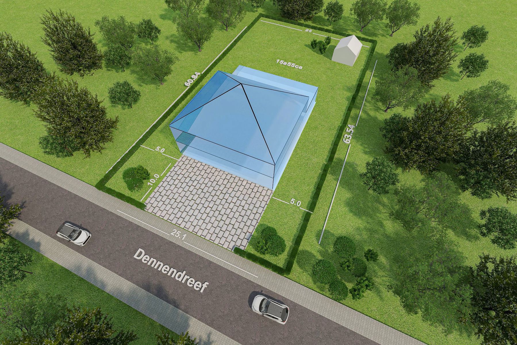Groen gelegen villagrond van 15a55ca - foto 5