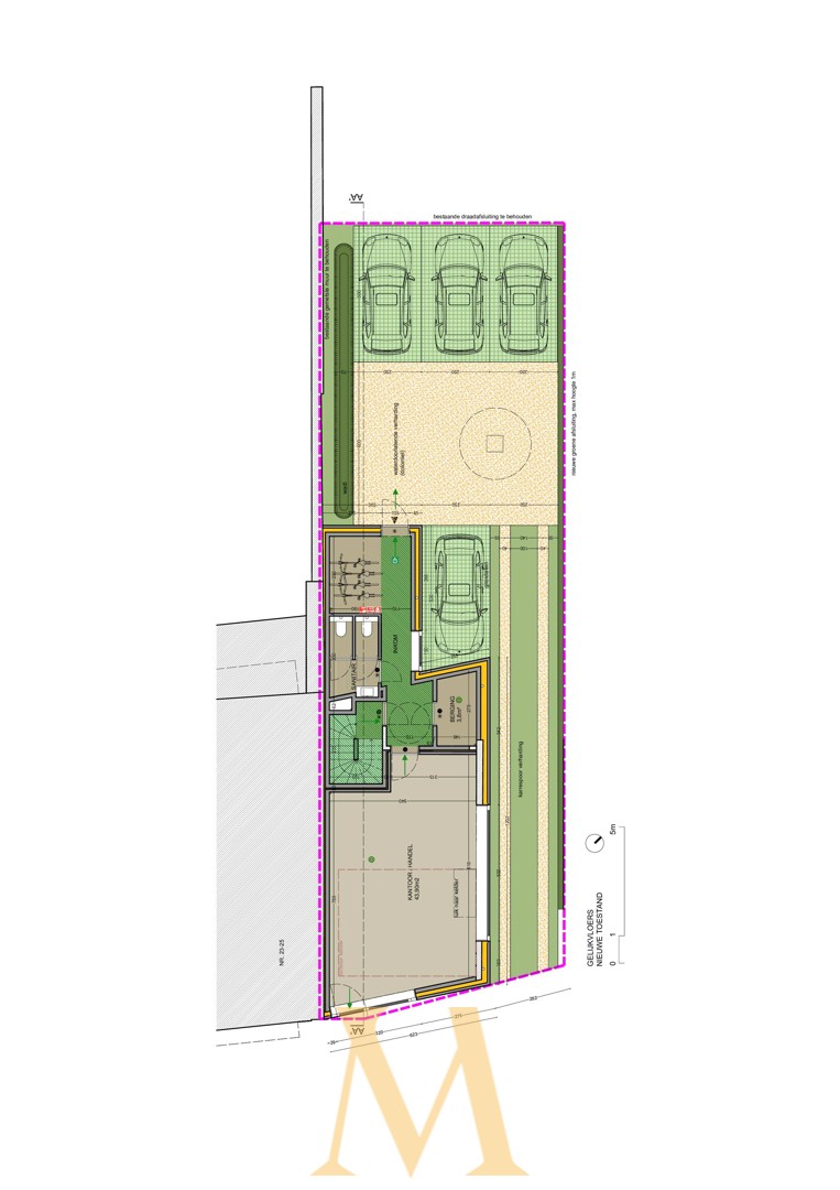 Casco handelsgebouw met topzichtbaarheid en ruime parking, volledig privé - foto 5