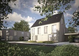 Uitzonderlijk ruime nieuwbouwwoningen (BEN = Bijna Energie Neutraal), gelegen op een rustige locatie aan de Bruggestraat te Zandhoven. Dit kleinschalig project omvat 6 halfopen bebouwingen en 1 open bebouwing, telkens met 3 of 4 volwaardige slaapkamers, ruime tuin en parking. Elke woning beschikt over een inkomhal met ruimte voor vestiaire en afzonderlijk toilet met handenwasser; zitruimte; volledig ingerichte leefkeuken met eetplaats en handige bijkeuken. Directe toegang via het schuifraam tot tuin. Op de verdieping zijn er telkens 3 of 4 volwaardige slaapkamers; apart toilet; bureauruimte; en riante badkamer. Voorts beschikken de woningen over een garage of carport. Hedendaagsearchitectuur en zeer energiezuinige woning voorzien van alle modern comfort met o.a. vloerverwarming door middel van warmtepomp, zonnepanelen, regenwaterrecuperatie, maximum E-peil 20,... Beschikbaar zomer 2026. Verkoop onder BTW-stelsel (registratierechten op het grondaandeel). Werken gestart. KOOP NU EN BETAAL PAS BIJ OPLEVERING / AKTE! Kijk op www.immopatio.be voor meer informatie!