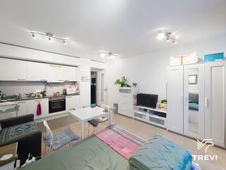 <p>BRUSSEL – Ideaal gelegen in de Europese wijk, in de directe nabijheid van de instellingen, winkels en groene zones, gemeubeld appartement van ±34m² bewoonbare oppervlakte gelegen op de 2e verdieping. Het appartement bestaat uit een inkomhal, een lichtrijke leefruimte van ±20m², een open leefkeuken volledig uitgerust (oven, kookplaat, dampkap, koelkast/vriezer, vaatwasser), een douchekamer (douche, toilet, wastafel), en toegang tot een gemeenschappelijke wasruimte in het gebouw. Een garage (P5) is inbegrepen in de huurprijs. Vaste lasten van € 125/maand (gemeenschappelijke delen). EPC B! Onmiddellijk vrij. Opmerking (extra kosten): eenmalige intrek- (€ 50) en uittredekosten (€ 50). Afmetingen worden ter indicatie gegeven.<br /><br /></p>
<p><u>Op de 2e verdieping:</u></p>
<ul>
<li>Inkomhal</li>
<li>Leefruimte van ±20m² (4,2 x 4,6)</li>
<li>Open leefkeuken volledig uitgerust (oven, kookplaat, dampkap, koelkast/vriezer, vaatwasser)</li>
<li>Douchekamer (douche, toilet, wastafel)</li>
</ul>
<p> </p>
<p>Gemeenschappelijke wasruimte in het gebouw</p>
<p> </p>
<p>Garage P5 inbegrepen in de huurprijs</p>
<p> </p>
<p>Vaste lasten van € 125/maand (gemeenschappelijke delen)</p>
<p>Extra te voorziene kosten:</p>
<ul>
<li>Eenmalige intrekkenkosten: € 50</li>
<li>Eenmalige uittrekkenkosten: € 50</li>
</ul>
<p> </p>