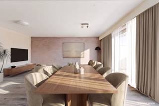 Voor meer info en foto’s, surf naar www.swevers.be – Dit appartement op de derde verdieping van Brugstraat 11 bus 7 in Beringen biedt met zijn bewoonbare oppervlakte van 94m² een uitstekende basis voor wie graag een woning volledig naar eigen smaak wil inrichten. Het appartement, gebouwd in 1977, beschikt over een praktische indeling met een inkomhal die toegang geeft tot alle ruimtes. De ruime woonkamer van 32,67 m² vormt het hart van het appartement en biedt voldoende plaats voor een gezellige zit- en eethoek. Dankzij de grote raampartij geniet je hier van veel natuurlijke lichtinval en rechtstreeks toegang tot het terras van 5,50 m², een aangename plek om buiten te ontspannen. Aansluitend bevindt zich de aparte keuken van 9,61 m², die samen met de naastgelegen berging tal van mogelijkheden biedt voor een moderne herinrichting. Verder zijn er twee slaapkamers aanwezig. De grootste slaapkamer meet 13,95 m² en biedt voldoende ruimte voor een dubbel bed en kleerkast. De tweede kamer van 8,20 m² is ideaal als extra slaapkamer, bureau of hobbyruimte. Daarnaast beschikt het appartement over een badkamer en een afzonderlijk toilet. De renovatiebehoefte biedt de kans om keuken, badkamer, afwerking en technieken volledig af te stemmen op persoonlijke wensen. De bestaande indeling en royale oppervlakte vormen hierbij een sterke troef. De ligging is bijzonder centraal, met winkels, scholen, restaurants en ontspanningsmogelijkheden op wandelafstand. Openbaar vervoer bevindt zich op 650 meter en de snelweg is bereikbaar op ongeveer 4 kilometer. Voor meer informatie, bel 011 255 155. Bron bewoonbare oppervlakte: EPC – verslag.