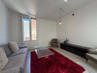 Op zoek naar een instapklaar appartement met het comfort en de beleving van een woning? Dit charmante, volledig bemeubelde triplex appartement biedt dankzij de indeling over drie verdiepingen een uniek woongevoel dat sterk doet denken aan een huis. Gelegen in het bruisende centrum van Antwerpen, tussen de Grote Markt en de Kloosterstraat en op wandelafstand van de Schelde, geniet u hier van een uitzonderlijke toplocatie.<br /><br />Via de inkom bereikt u de eerste verdieping, waar zich een gezellige eetkamer met een volledig uitgeruste keuken bevindt. Op de tweede verdieping vindt u een ruime en lichtrijke woonkamer die via een open verbinding in contact staat met de keuken, wat zorgt voor een aangenaam en ruimtelijk gevoel.<br /><br />Op dezelfde verdieping bevindt zich de comfortabele badkamer, uitgerust met een ligbad, een aparte douche, twee lavabo's, een wasmachine en een droogkast. Het toilet is apart, wat extra comfort biedt.<br />De bovenste verdieping herbergt de sfeervolle slaapkamer. Dankzij de ramen aan beide zijden geniet deze ruimte van een overvloed aan natuurlijk licht en een aangename, open sfeer.<br /><br />Met zijn unieke triplexindeling, die het gevoel van een eigen woning creëert, de volledige inrichting en de uitstekende ligging is dit appartement de ideale uitvalsbasis voor wie comfortabel wil wonen in het historische centrum van Antwerpen.<br /><br />Extra's: Kosten 200 euro/maand (gas, water, elektriciteit) - onmiddellijk beschikbaar - EPC B