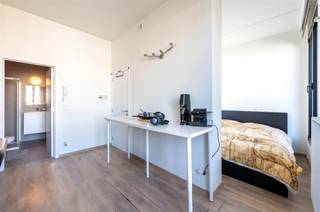 <p><span>Ruime studentenkamer met terras aan het Eilandje in recent gebouw! </span></p><p><span>Deze studentenkamer is gelegen op de hoogste verdieping van een recent studentengebouw op het Eilandje. Op wandelafstand vinden we onder meer het MAS, verschillende hogescholen, haltes van het openbaar vervoer en winkels. </span></p><p><span> </span></p><p><span>De studentenkamer is gemeubeld met een bureau, bed en kast en beschikt over een eigen badkamer. In de badkamer vindt u een douche, toilet en lavabo. </span></p><p><span> </span></p><p><span>De kamer beschikt over een ruim terras met zicht op het Havenhuis.</span></p><p><span> </span></p><p><span>Op het gelijkvloers van het gebouw is de grote gemeenschappelijke keuken die voorzien is van alle toestellen. </span></p><p><span> </span></p><p><span>Tenslotte is er nog een ruime fietsenberging aanwezig in het gebouw. </span></p><p><span> </span></p><p><span>De kamer is momenteel verhuurd tem 31 augustus 2026. </span></p>