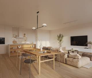 Dit energiezuinige appartement maakt deel uit van Residentie Hugo, ons nieuwbouwproject in het centrum van Ingooigem.<br /><br />Het project omvat bijna-energieneutrale appartementen en woningen in een aantrekkelijke moderne architectuur.<br /><br />Dit appartement biedt jou o.m. een lichtrijke open ingedeelde leefruimte met eethoek, eilandkeuken en zithoek, een mooi zuid gericht terras van 16 m², 2 slaapkamers, een ingerichte badkamer, apart toilet en wasplaats/berging.<br /><br />Dit energiezuinige nieuwbouwappartement is voorzien van een geothermische warmtepomp, vloerverwarming, ventilatie met warmterecuperatie en zonnepanelen.<br /><br />Er is een ondergrondse parkeerplaats of garage voorzien, net als extra bergingen en een fietsenstalling.<br /><br />Danneels werkt jouw appartement sleutel-op-de-deur voor je af met vaste afspraken over budget &amp; timing. Jij kiest jouw keuken, badkamer &amp; vloeren uit in de toonzalen van onze partners. Onze klantenbegeleider staat voor je klaar.