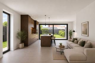 Energieneutrale luxewoningen te koop aan De Gavers – E-peil 0 (6% BTW mogelijk)Ontdek deze 3 hoogwaardige nieuwbouwwoningen op een topligging nabij De Gavers. Deze energiezuinige parels combineren luxueuze afwerking, moderne architectuur en maximaal wooncomfort; ideaal voor wie toekomstgericht wil wonen.IndelingBij het binnenkomen wordt u verwelkomd in een stijlvolle inkomhal met gastentoilet. De lichtrijke leefruimte met prachtig parket sluit naadloos aan op de volledig geïnstalleerde open keuken met kookeiland, uitgerust met Siemens-toestellen en een duurzaam composiet werkblad. Aansluitend vindt u een praktische berging.Via de leefruimte heeft u toegang tot het aangelegd terras en de volledig omheinde tuin – perfect om in alle rust te genieten.Op de verdieping bevinden zich:Nachthal3 ruime slaapkamersModerne badkamer met inloopdouche, ligbad en dubbele lavaboApart toiletTroeven:- E-peil 0 (energieneutraal wonen)- 6% BTW mogelijk (onder voorwaarden)- Geothermische warmtepomp (vloerverwarming & vloerkoeling)- Zonnepanelen- Regenwaterput van 20.000 liter- Duurzame massieve houtbouw- Instapklaar en tot in de puntjes afgewerkt2 halfopen bebouwingen1 gesloten bebouwing met uitweg achteraanInteresse in deze unieke woonkans nabij natuur en voorzieningen?Contacteer ons voor meer info of een bezoek via: emiel@immobeguin.be