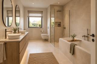 <strong><span>Landelijke halfopen nieuwbouwwoning in aanbouw </span></strong><br /><br /><span>Ontdek deze prachtige nieuwbouwwoning, gelegen aan de Hoogbaan in Dilsen-Stokkem. Deze woning combineert hedendaagse landelijke architectuur met een ideale locatie. </span>Je woont hier rustig, terwijl dagelijkse voorzieningen en winkels vlot bereikbaar zijn. Zo bevindt zich onder andere een supermarkt op de Hoogbaan zelf en zijn ook diverse handelszaken en horecagelegenheden in de nabije omgeving te vinden.<br />Dankzij de ligging geniet je bovendien van een mooie combinatie van <strong><span>rust, groen en bereikbaarheid</span></strong>. De Hoogbaan vormt een verbinding tussen verschillende delen van Dilsen-Stokkem en sluit aan op belangrijke verbindingswegen. I<br /><strong><span>Een ideale locatie voor wie comfortabel en rustig wil wonen, zonder ver van winkels, voorzieningen en de rest van de gemeente verwijderd te zijn.</span></strong><br /><br /><span><strong><u>Indeling van de woning</u></strong><br /><br />Bij binnenkomst word je verwelkomd in de inkomhal met gastentoilet en de trap naar de eerste verdieping. De woning heeft een uitnodigende leefruimte waar de woonkamer, eetkamer en keuken naadloos in elkaar overlopen. Deze open opstelling creëert een gezellige sfeer en biedt volop lichtinval. Aansluitend aan de keuken bevindt zich een praktische berging, perfect voor extra opslag of als wasruimte.<br /><br />Op de eerste verdieping vind je drie slaapkamers. De masterbedroom is een echte troef, met een eigen inloopdressing die extra luxe biedt. Verder is er een badkamer en een vaste trap naar de zolder. Deze zolderruimte biedt talloze mogelijkheden: een hobbykamer, een homeoffice of andere doeleinden.<br /><br />De woning wordt <strong>casco</strong> verkocht, concreet houdt dit in dat de woning wind- en waterdicht is: de muren, dak, ramen en deuren zijn geplaatst, maar binnenin moet alles nog afgewerkt worden.<br /><br />Extra informatie:</span>
<ul>
<li><span><span>Dak: hellend dak met zwarte dakpannen</span></span></li>
<li><span><span>Ramen en deuren: PVC in de kleur wit</span></span></li>
<li><span><span>Afvoer in zink</span></span></li>
<li><span><span>Raam- en deurdorpels in blauwe hardsteen</span></span></li>
</ul>
<br /><span>Deze woning is momenteel nog in aanbouw maar wordt gerealiseerd met oog voor detail, comfort en energiezuinigheid. Een ideale plek om jouw nieuwe thuis naar eigen smaak te creëren!<br /><br />De geadverteerde prijs is <strong><u>exclusief</u></strong> 21% BTW, notariskosten, etc.. </span><br /><br /><span>Benieuwd naar deze woning? Aarzel niet en neem contact met ons op, we staan voor je klaar.</span><br /><span>Tel.: 0032 497 84 48 80<br />E-mail: info@caenenvastgoed.be</span><br /><br /><strong><span><span><span><span><span><span><span><span><span><span>Tot binnenkort!</span></span></span></span></span></span></span></span></span></span></strong><br />