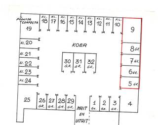 Uiterst centraal gelegen GARAGES (verhuurd) - 5 garages (afzonderlijk) te koop -Nummer 5,6,7 en 8: € 24.000,00 - Huurwaarde: +/- € 70,00Nummer 9...