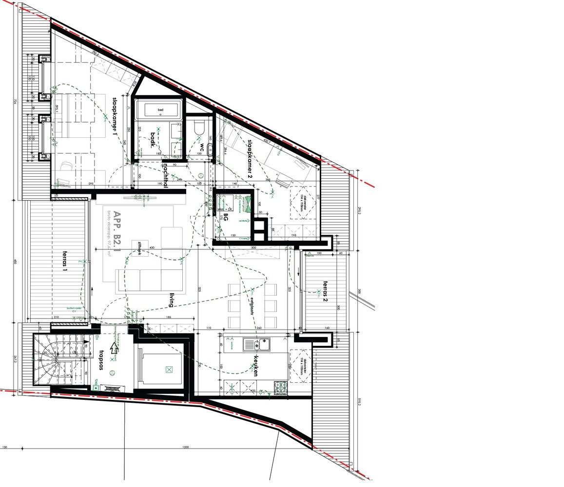 Nieuwbouwappartement gelegen op de tweede verdieping te Meulebeke. - foto 5