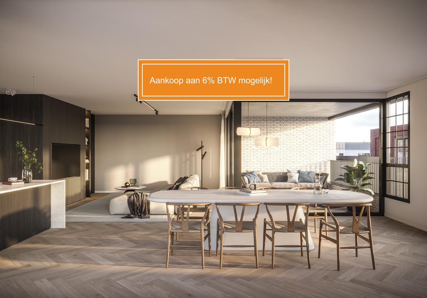 Appartement met 2 slpkrs in uniek nieuwbouwproject - foto 1