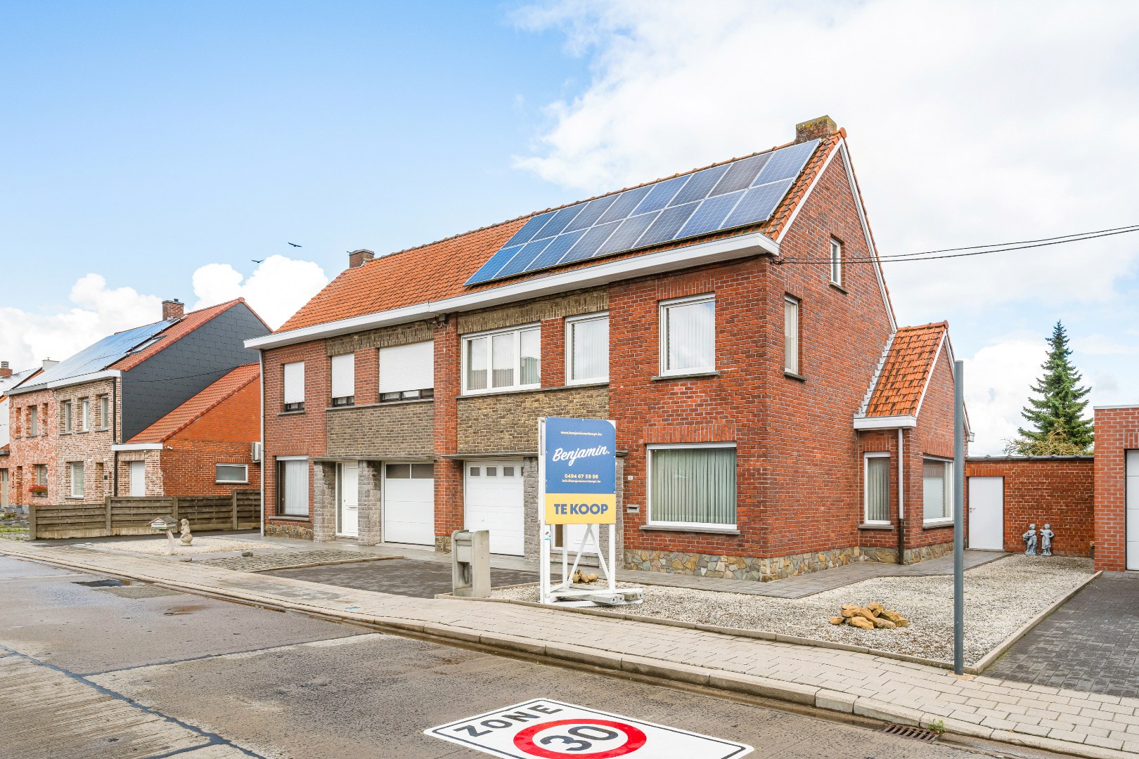 Halfopen woning met 3 slaapkamers, garage en tuin op een rustige ligging in Dadizele - foto 1