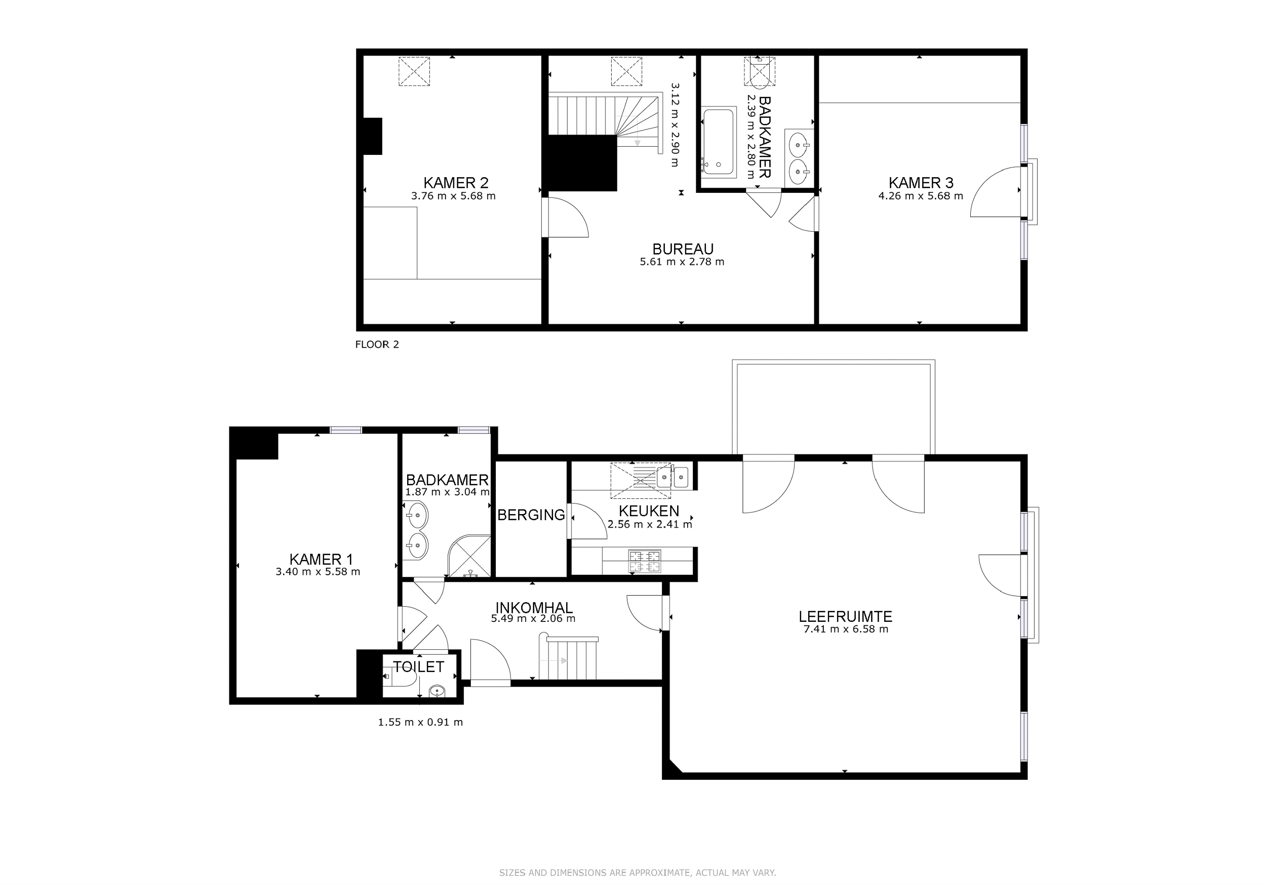 Appartement à vendre à Bruges avec 3 chambres - photo 3
