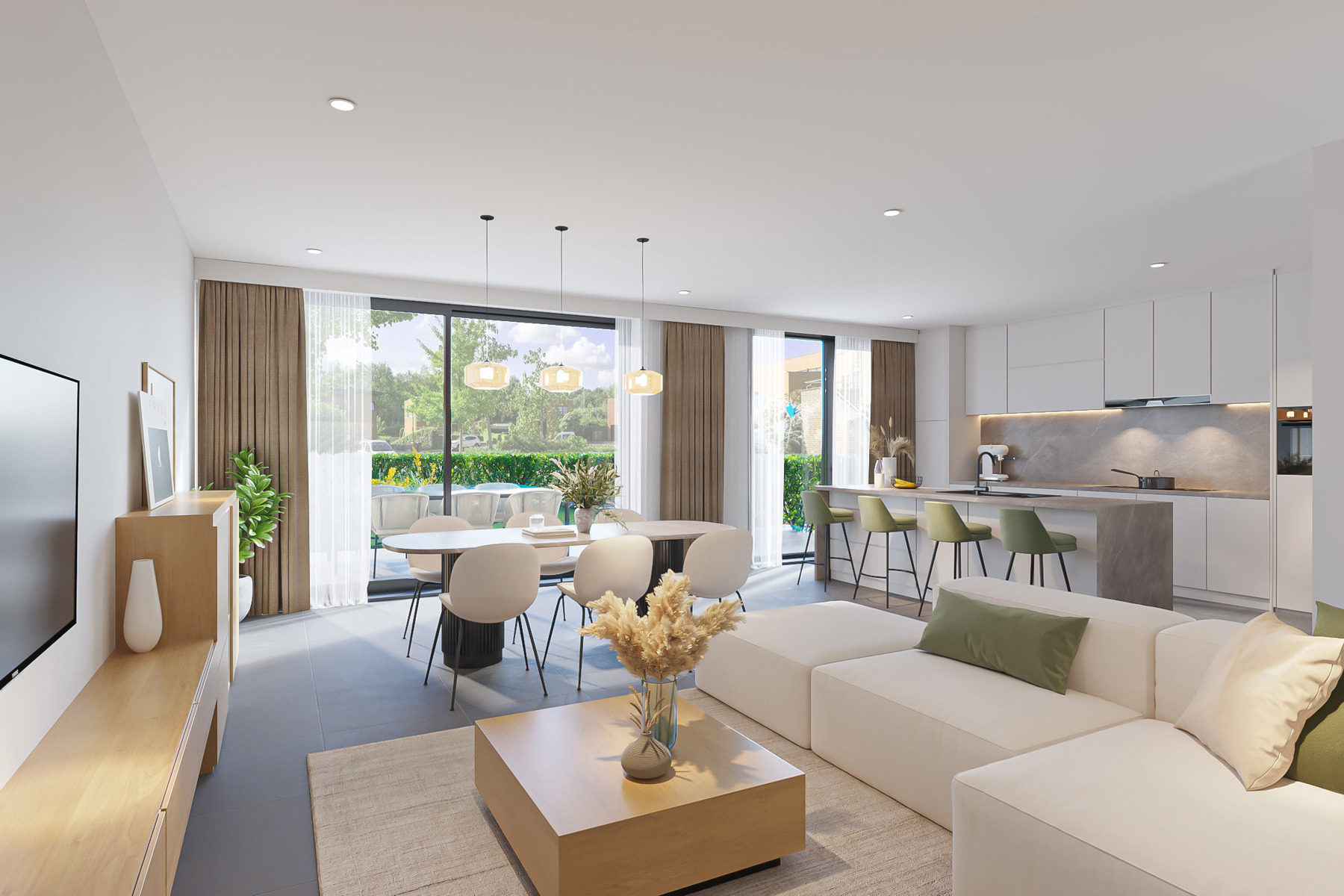 Gelijkvloers nieuwbouwapp. van 106m² met 2 slpk. &amp; terras - foto 5