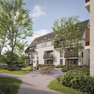 Residentie HOF is een uiterst aantrekkelijk en duurzaam nieuwbouwproject dat zal worden gerealiseerd in hartje Aartrijke. Geniet van de rust en de groene binnentuin op wandelafstand van alle dagelijkse noodzakelijkheden zoals winkels, bakker, slager, horeca enz... Het project betreft een unicum in Aartrijke en biedt zowel gezellige investeringsappartementen als enkele duplexappartementen, ruime 3 slaapkamer appartementen, luxueuze penthouses en zelfs 3 gezinswoningen. Het volledige complex zal opgetrokken worden in 3 gebouwen van elk 10 entiteiten en éénmaal 3 woningen. Op verdieping -1, die onder alle gebouwen doorloopt, worden 27 parkeerplaatsen en 11 garages voorzien. Op die manier geniet je de voordelen van een kleinschalige residentie, gecombineerd met het comfort van een groter project. Uiteraard wordt veel aandacht besteed aan de duurzaamheid en de energiezuinigheid van het complex. De meest recente normering wordt over de hele lijn gerespecteerd en er wordt steevast gekozen voor kwalitatieve, duurzame materialen. Bovendien komt Residentie HOF in aanmerking voor de tijdelijke 6% maatregel! Keuze uit vele verschillende types met oppervlaktes gaande van 74 m2 tot wel 171 m2. Aarzel niet en contacteer Luc op 0475 26 18 01 voor meer informatie!